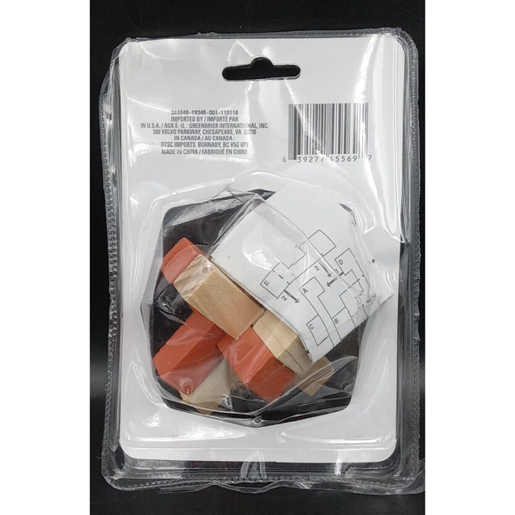 NIB Real Wood Challenge Your Mind Brain Teaser, Casse-Fete - Picture 2 of 2